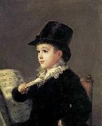 Francisco de goya y Lucientes Portrait of Mariano Goya, the Artist-s Grandson China oil painting reproduction